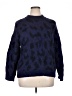 Kate Spade New York Animal Print Blue Wool Pullover Sweater Size XL - photo 1