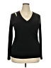 INC International Concepts Black Long Sleeve Top Size XXL - photo 1
