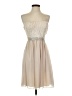 Xtraordinary 100% Polyester Tan Cocktail Dress Size 1 - photo 1