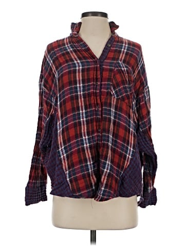Free People Long Sleeve Button-Down Shirt (view 1)