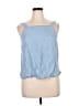RVCA 100% Lyocell Blue Sleeveless Top Size 14 - photo 1