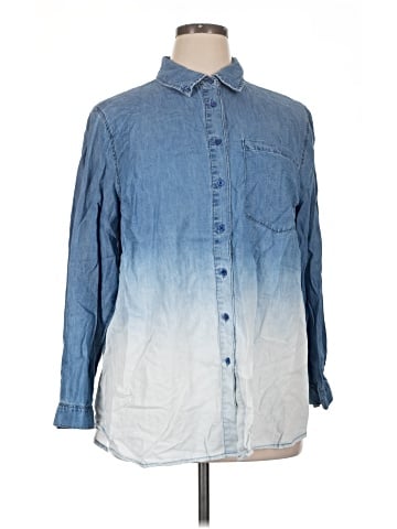 Lane Bryant Long Sleeve Button-Down Shirt (view 1)
