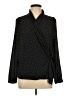 Adrianna Papell 100% Polyester Polka Dots Black Long Sleeve Blouse Size L - photo 1