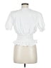 WAYF White Short Sleeve Blouse Size M - photo 2