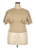 Forever 21 Plus Tan Short Sleeve Turtleneck Size 3X Plus - photo 1