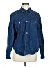 Zara Blue Long Sleeve Button-Down Shirt Size M - photo 1