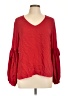 Amanda Uprichard Red Long Sleeve Blouse Size L - photo 1