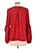 Amanda Uprichard Red Long Sleeve Blouse Size L - photo 2