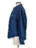 Zara Blue Long Sleeve Button-Down Shirt Size M - photo 5