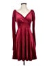 Shein Hearts Burgundy Cocktail Dress Size 4 - photo 1