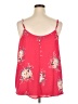 Torrid 100% Polyester Red Sleeveless Blouse Size 2X Plus (2) - photo 2