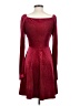 Shein Hearts Burgundy Cocktail Dress Size 4 - photo 2