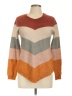 By & By Chevron-herringbone Orange Pullover Sweater Size L - photo 1