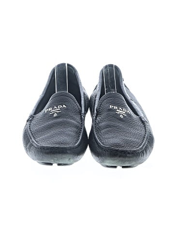 Prada Grained Leather Slip On Loafers (view 2)