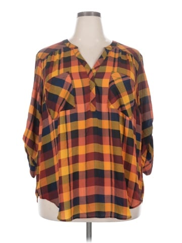 Torrid 3/4 Sleeve Blouse (view 1)
