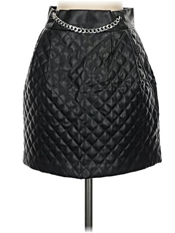 Amanda Uprichard Faux Leather Skirt (view 1)