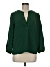 J.Crew 100% Polyester Green 3/4 Sleeve Blouse Size M - photo 1