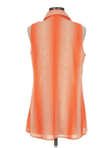 NY Collection Sleeveless Button-Down Shirt (view 2)