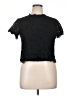 Adiva Black Short Sleeve Top Size XL - photo 1