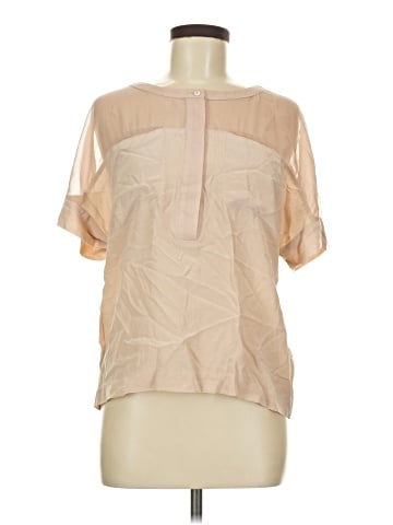 Greylin Short Sleeve Silk Top (view 1)