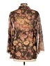 CAbi Floral Brown Long Sleeve Blouse Size L (estimated) - photo 2