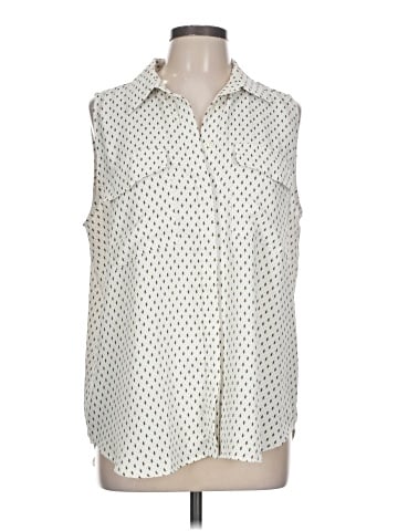 Ann Taylor Sleeveless Button-Down Shirt (view 1)