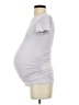 Old Navy - Maternity White Gray Short Sleeve Top Size XS Maternity - photo 5