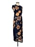 Leith 100% Rayon Print Blue Casual Dress Size XS - photo 1