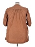 Gap Brown 3/4 Sleeve Button-Down Shirt Size XXL - photo 2