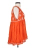 Free People 100% Rayon Orange Sleeveless Blouse Size S - photo 4