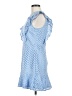 Aqua 100% Polyester Chevron-herringbone Blue Cocktail Dress Size M - photo 5