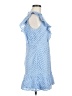 Aqua 100% Polyester Chevron-herringbone Blue Cocktail Dress Size M - photo 4