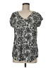 Express Gray Short Sleeve Blouse Size M - photo 1