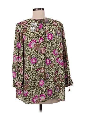 Susan Graver Long Sleeve Blouse (view 2)