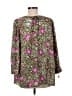 Susan Graver 100% Polyester Green Long Sleeve Blouse Size M - photo 2