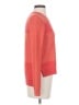 Theory Color Block Orange Wool Pullover Sweater Size S - photo 4