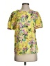 Kut from the Kloth Yellow Short Sleeve Blouse Size S - photo 1