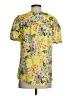 Kut from the Kloth Yellow Short Sleeve Blouse Size S - photo 2