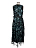 Alex Evenings 100% Polyester Floral Teal Cocktail Dress Size 8 - photo 2
