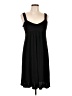 Apt. 9 Solid Black Casual Dress Size L - photo 1