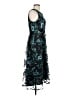 Alex Evenings 100% Polyester Floral Teal Cocktail Dress Size 8 - photo 4
