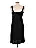 Apt. 9 Solid Black Casual Dress Size L - photo 2