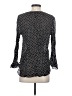 Marc by Marc Jacobs 100% Silk Polka Dots Black Long Sleeve Silk Top Size 4 - photo 2