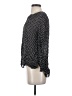Marc by Marc Jacobs 100% Silk Polka Dots Black Long Sleeve Silk Top Size 4 - photo 5