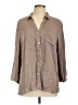 J.Jill 100% Modal Gray 3/4 Sleeve Button-Down Shirt Size L - photo 1