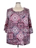 Catherines Purple 3/4 Sleeve Blouse Size 2X - photo 1