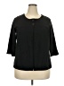 Soft by Avenue Black 3/4 Sleeve Blouse Size 18 - photo 1