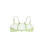 Xhilaration 100% Polyester Checkered-gingham Green Swimsuit Top Size 12 - photo 2