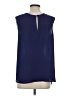 J.Crew 100% Polyester Blue Sleeveless Blouse Size 2 - photo 2