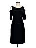 Connected Apparel Solid Black Cocktail Dress Size 6 - photo 1